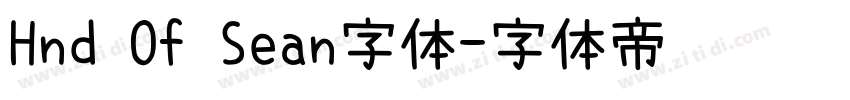 Hnd Of Sean字体字体转换